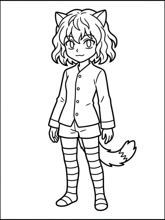 Målarbild Neferpitou Hunter x Hunter