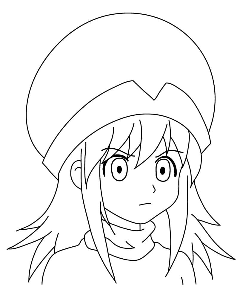 Målarbild Ponzu från Hunter x Hunter