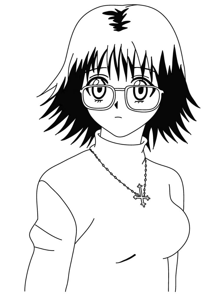 Målarbild Shizuku från Hunter x Hunter
