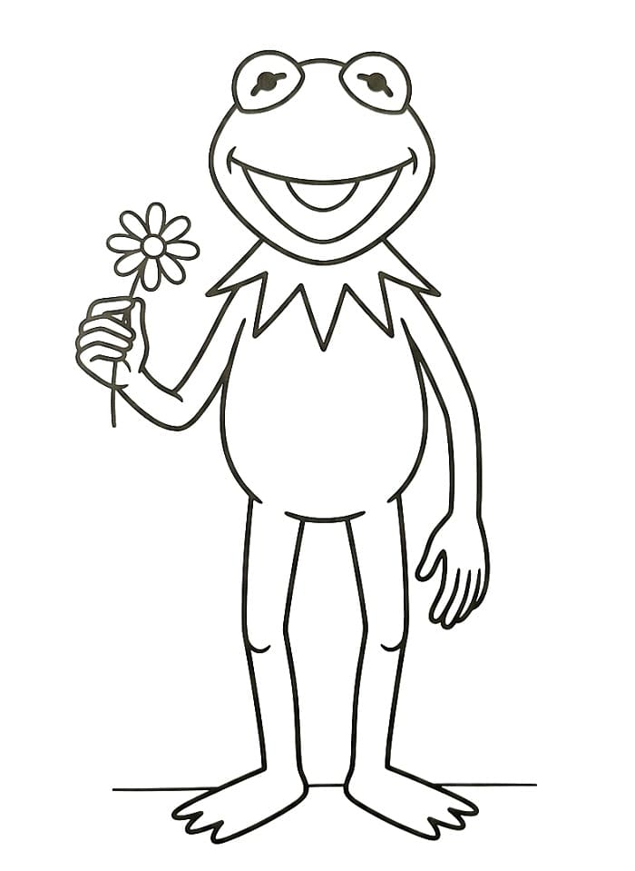 Målarbild Utskrivbar Kermit