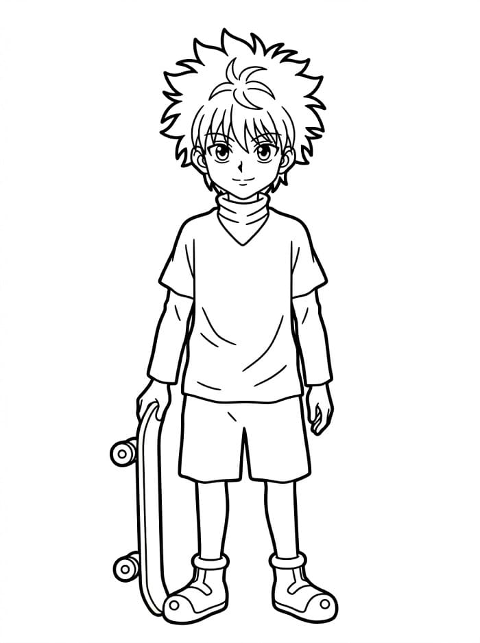 Målarbild Zoldyck Killua