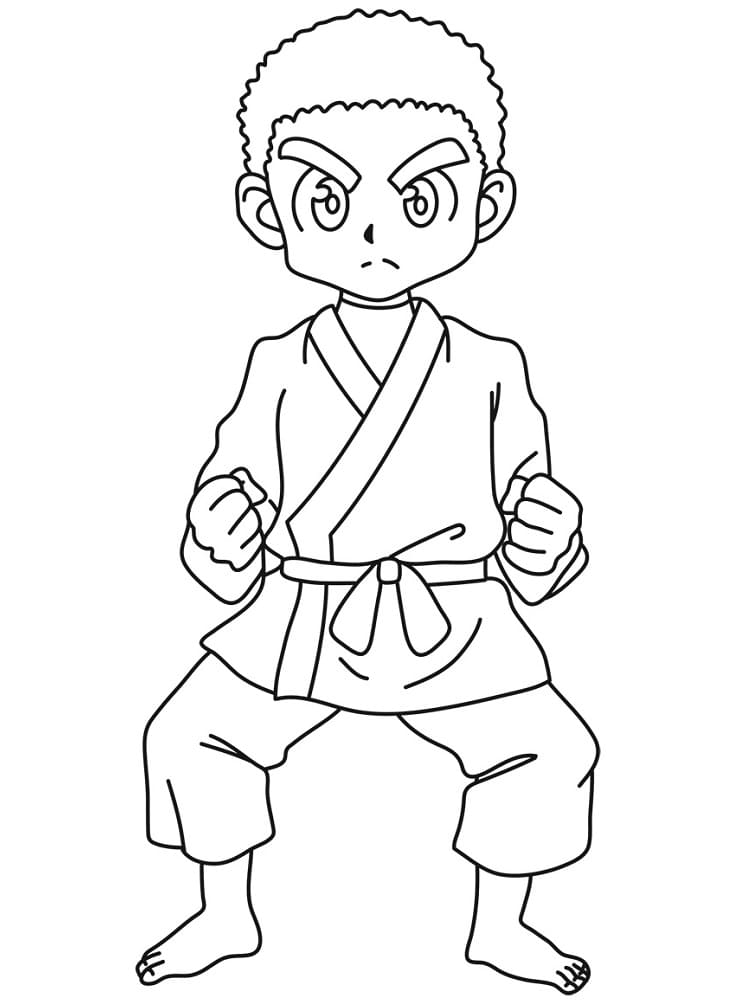 Målarbild Zushi från Hunter x Hunter