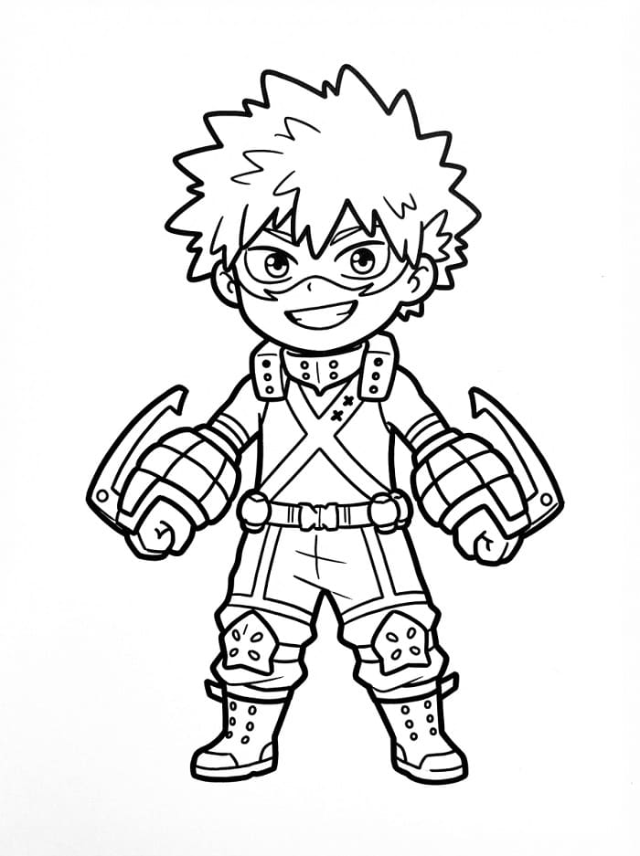 Målarbild Bedårande Bakugo
