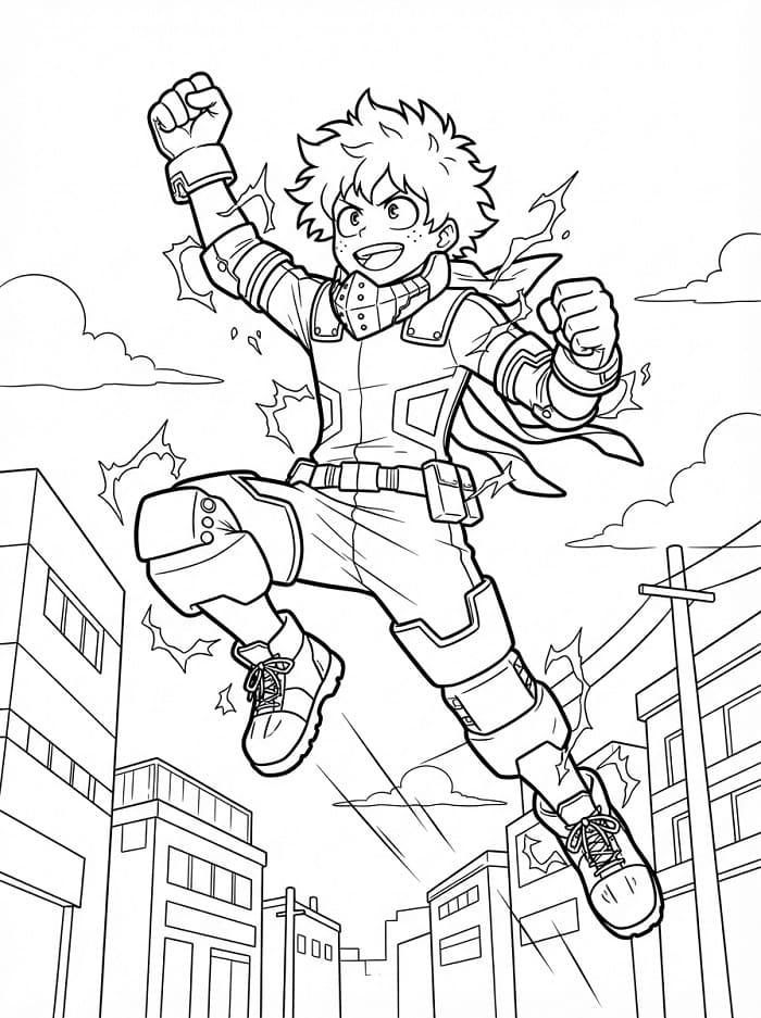 Målarbild Cool Midoriya