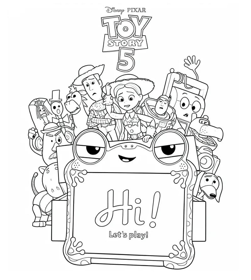 Målarbild Disney Pixar Toy Story 5