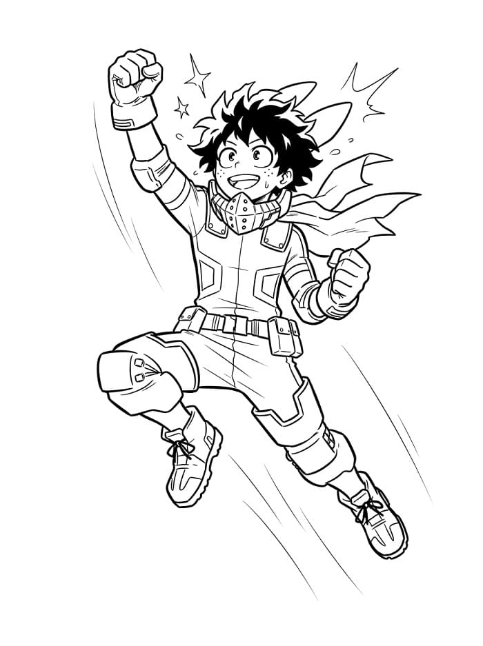 Målarbilder Izuku Midoriya
