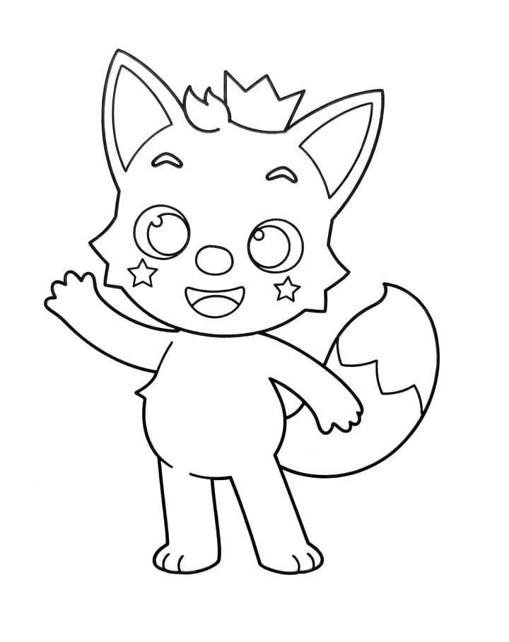 Målarbild Glad Pinkfong