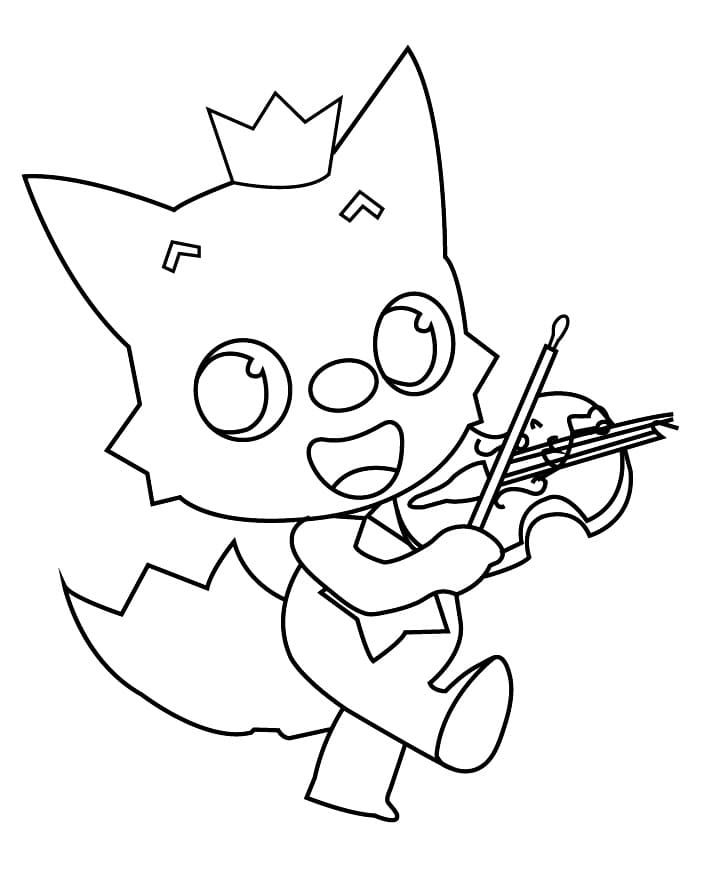 Målarbild Gratis Utskrivbar Pinkfong för Barn