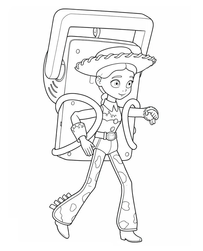 Målarbild Jessie från Toy Story 5
