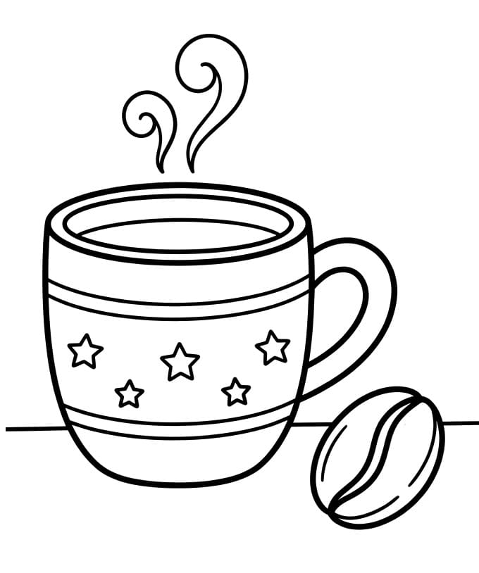 Målarbild Kaffe Gratis Utskrivbar