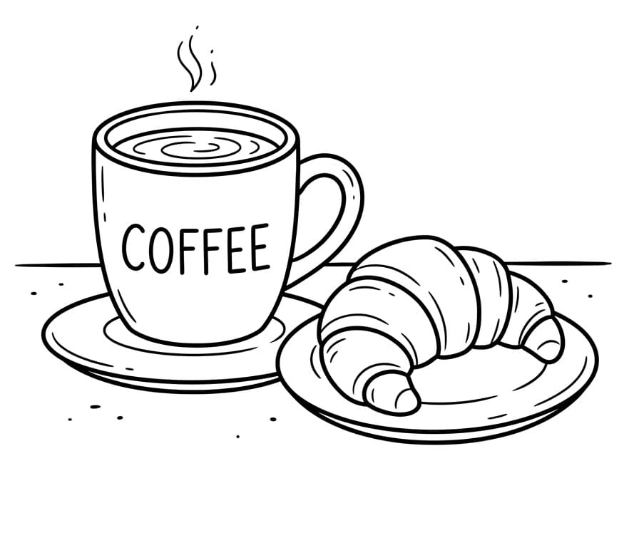 Målarbild Kaffe Gratis för Barn