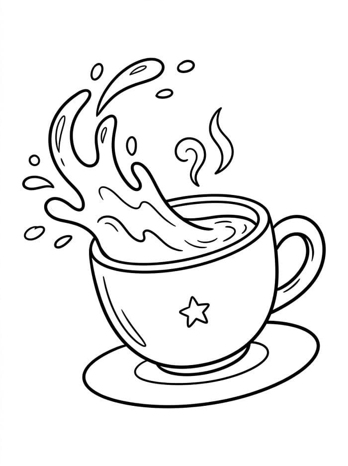 Målarbild Kaffe för Barn