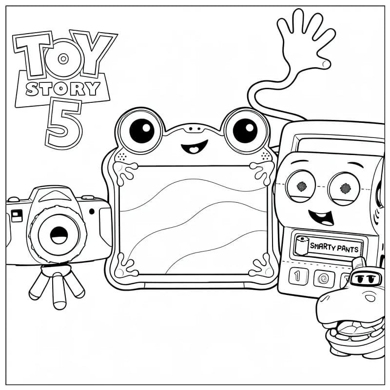 Målarbild Karaktärer från Toy Story 5