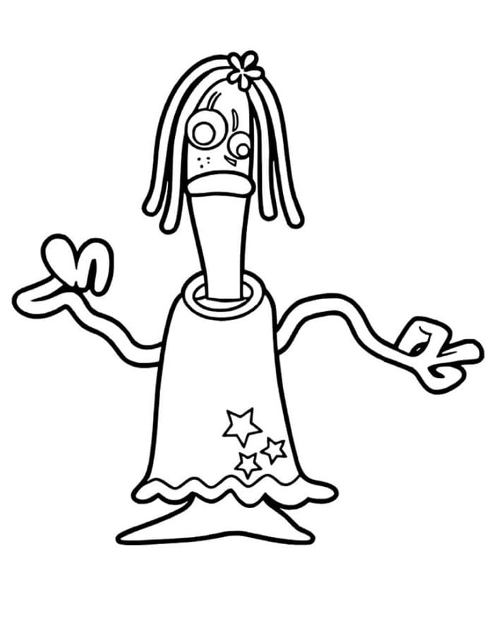 Målarbild Karen Beverly från Toy Story 5