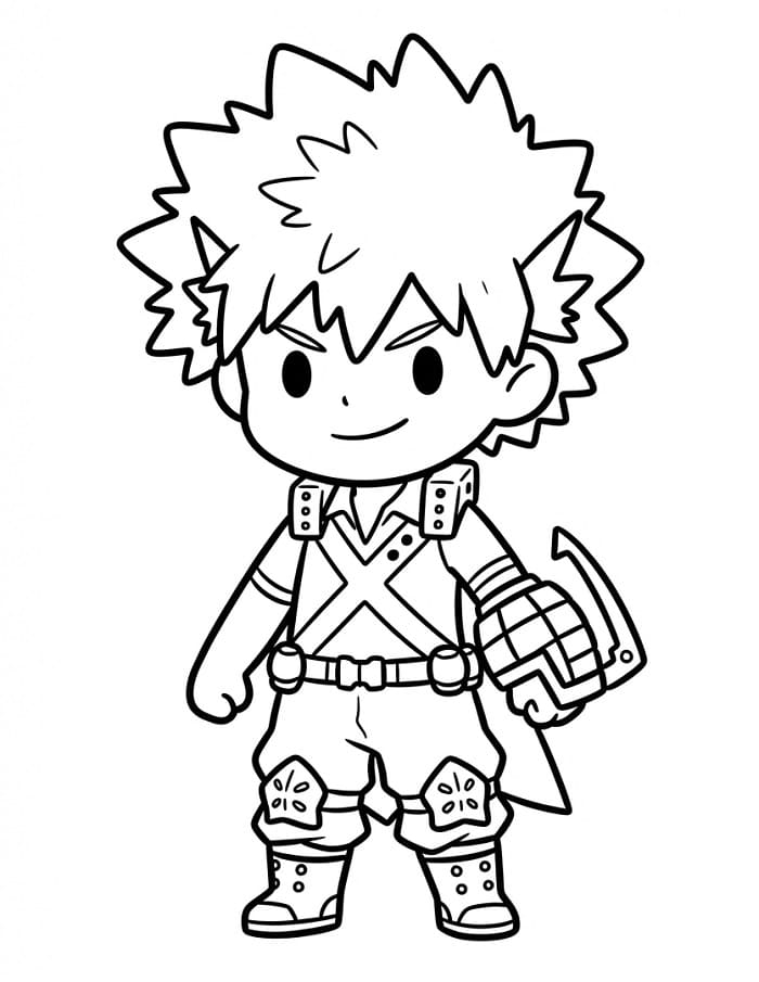 Målarbild Kawaii Bakugo