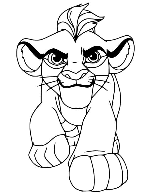 Målarbild Kion Lejonvakten