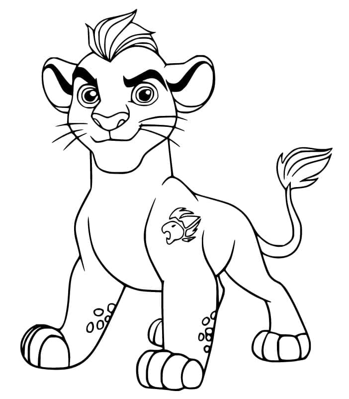 Målarbild Kion från Lejonvakten