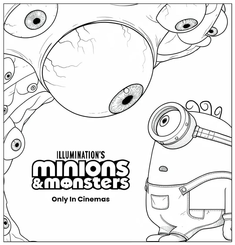 Målarbilder Minioner & monster