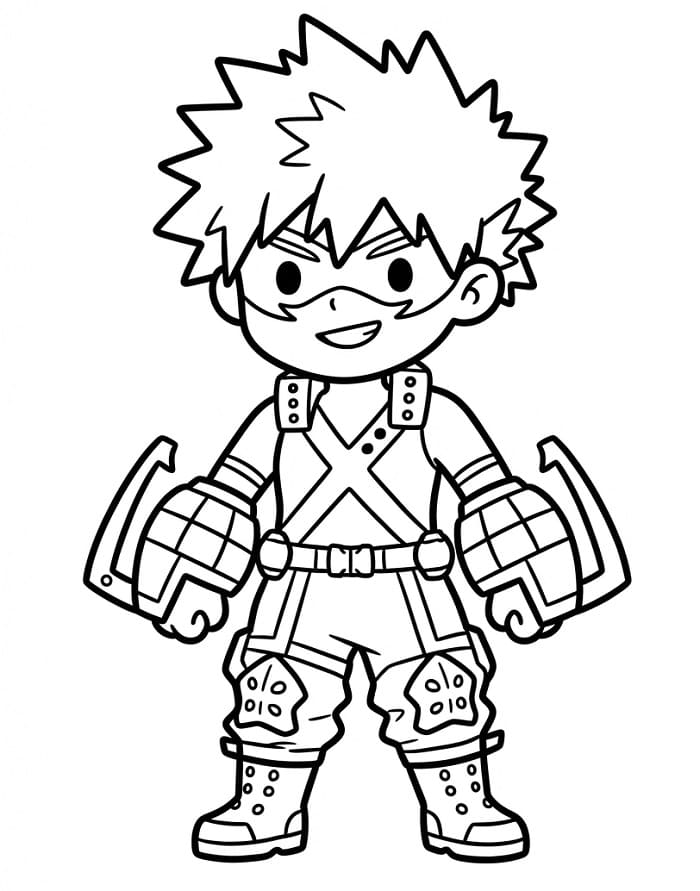 Målarbild My Hero Academia Katsuki Bakugo