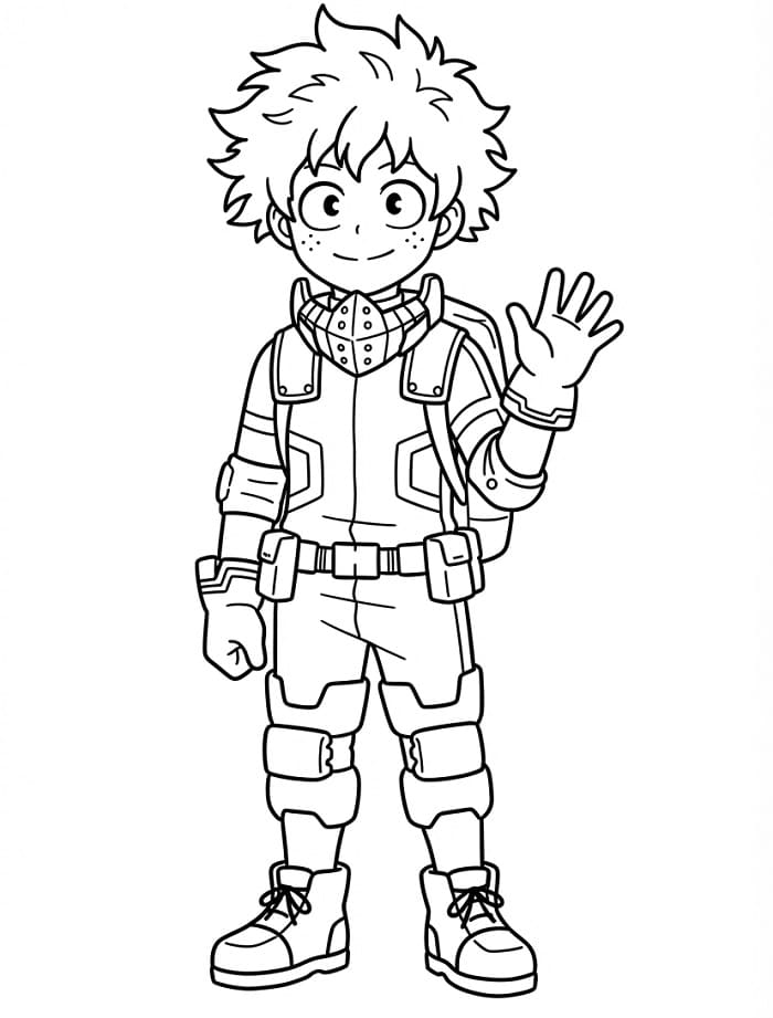 Målarbild My Hero Academia Midoriya