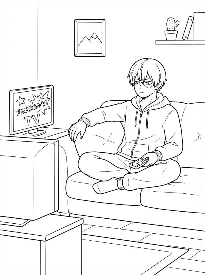 Målarbild My Hero Academia Shoto Todoroki