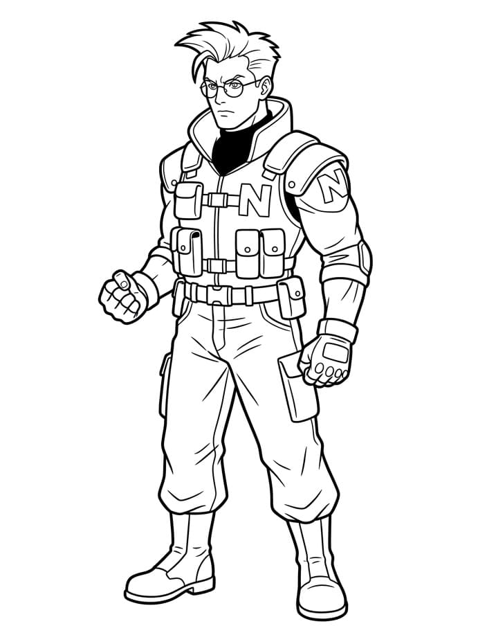 Målarbild Nash Street Fighter