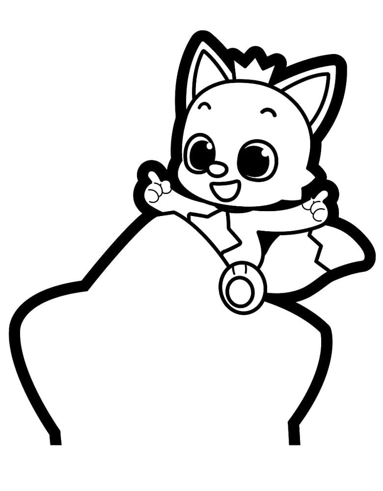 Målarbild Pinkfong Utskrivbar