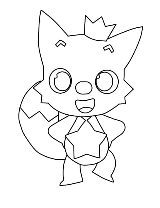 Målarbild Pinkfong-dans