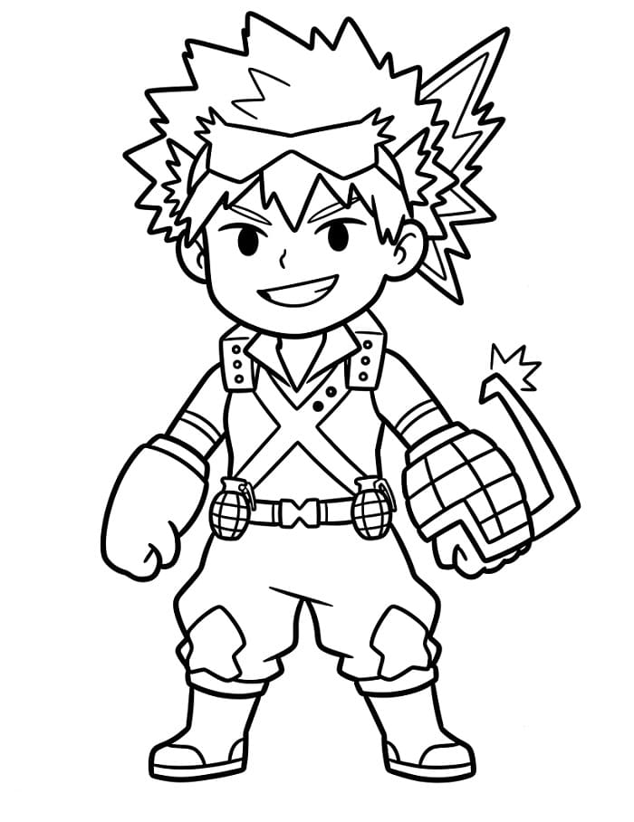 Målarbild Söt Bakugo