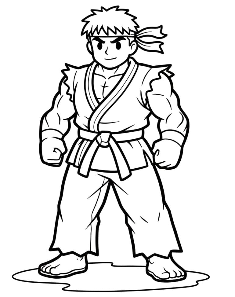 Målarbild Street Fighter 1