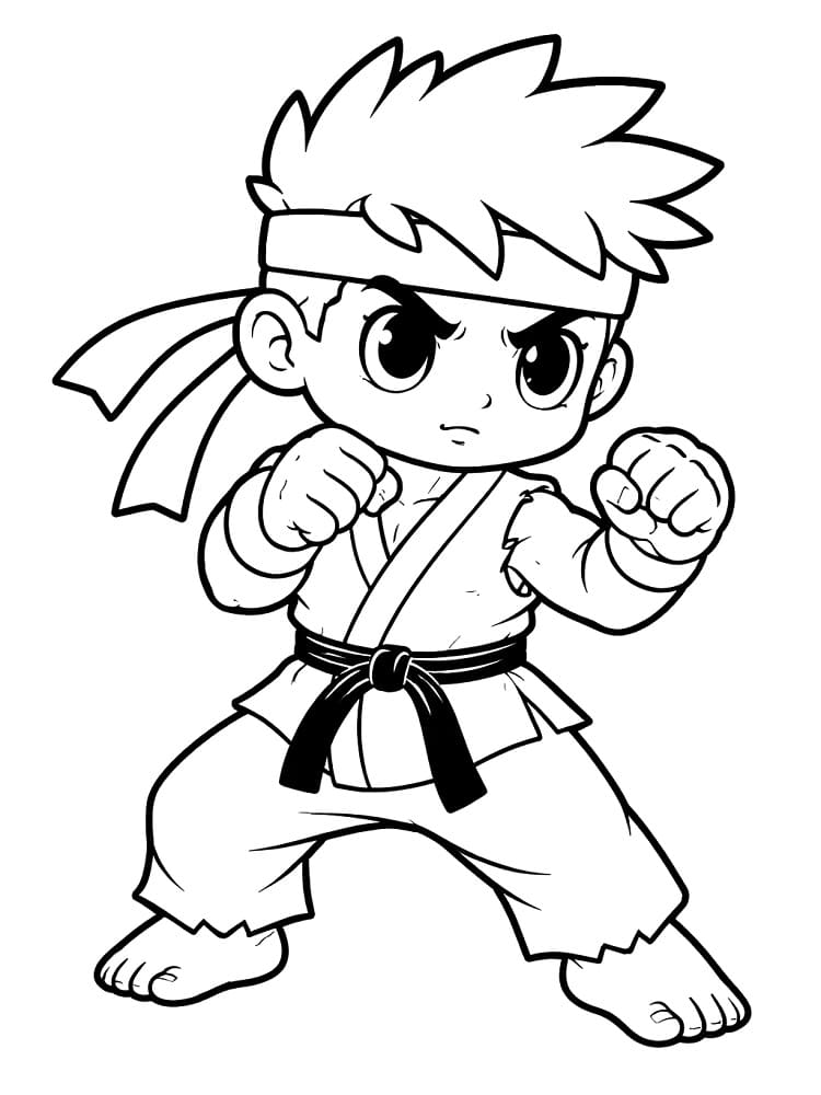 Målarbild Street Fighter Gratis