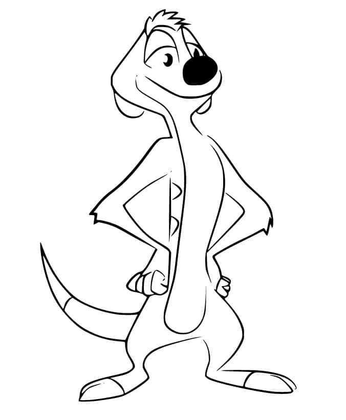 Målarbild Timon från Lejonvakten