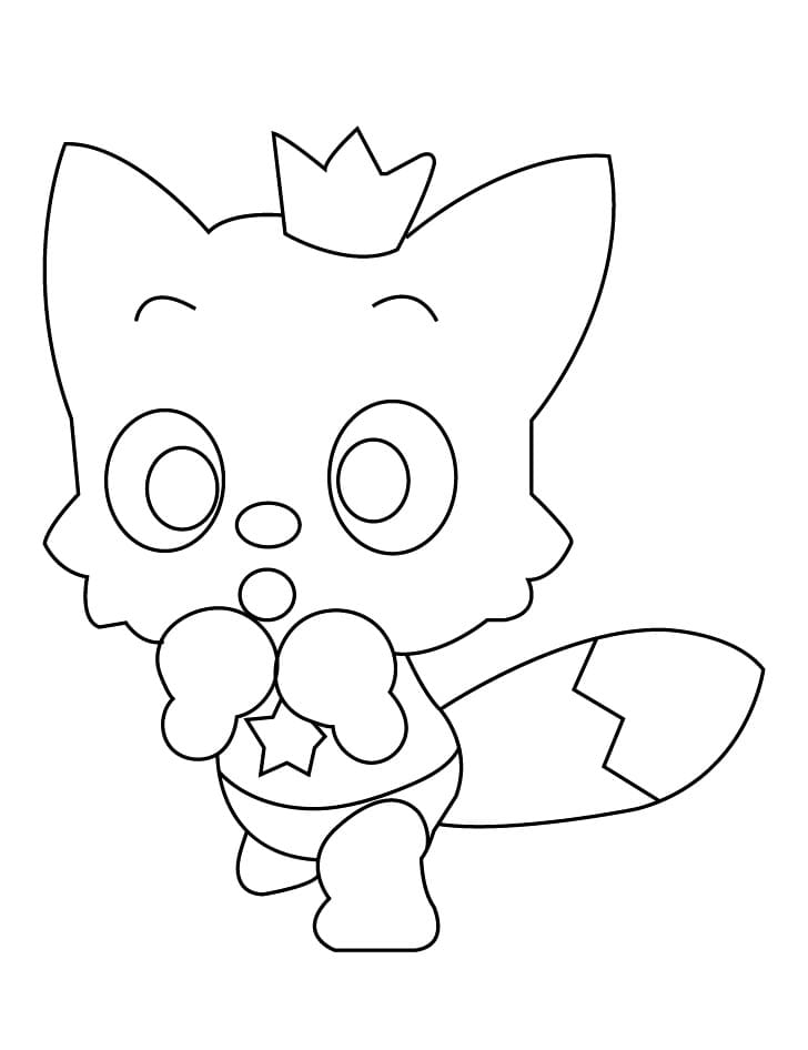 Målarbild Utskrivbar Pinkfong för Barn