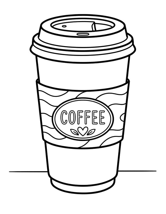 Målarbild Vanlig kaffekopp