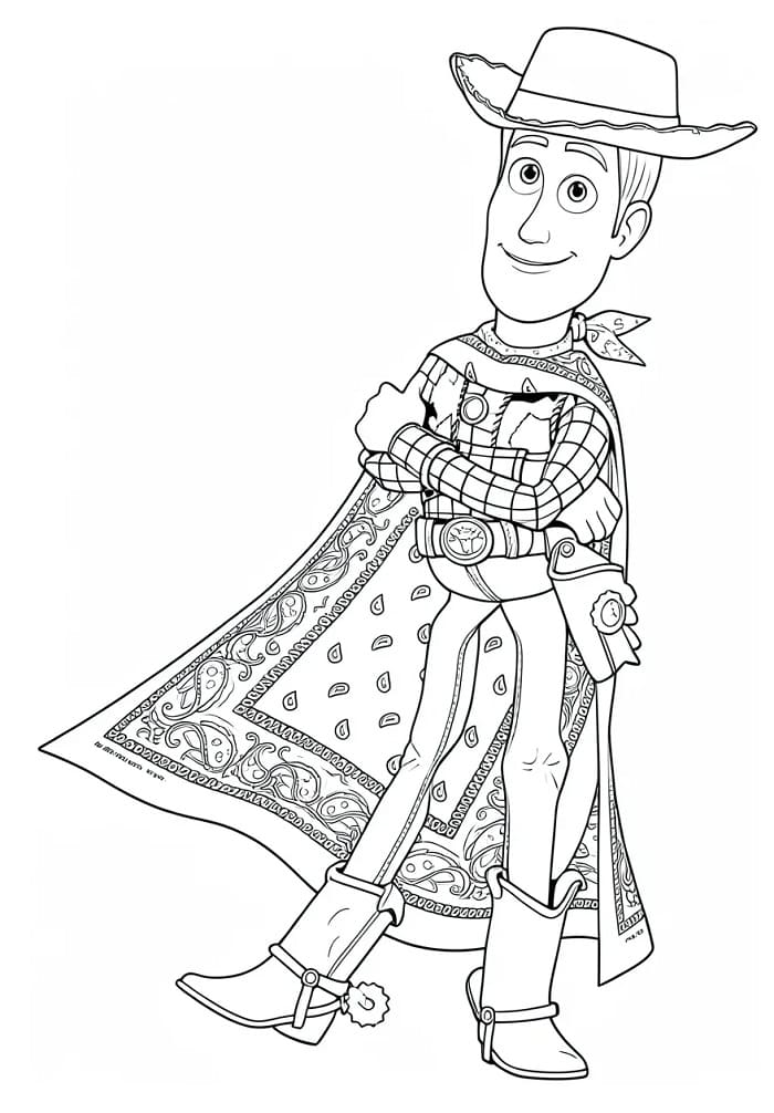 Målarbild Woody Toy Story 5