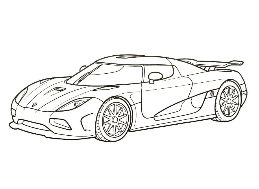 Målarbild Fantastisk Koenigsegg