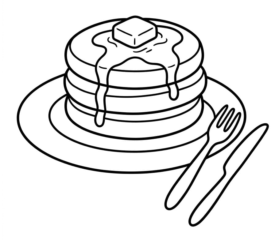Målarbild Gratis Pannkaka för Barn