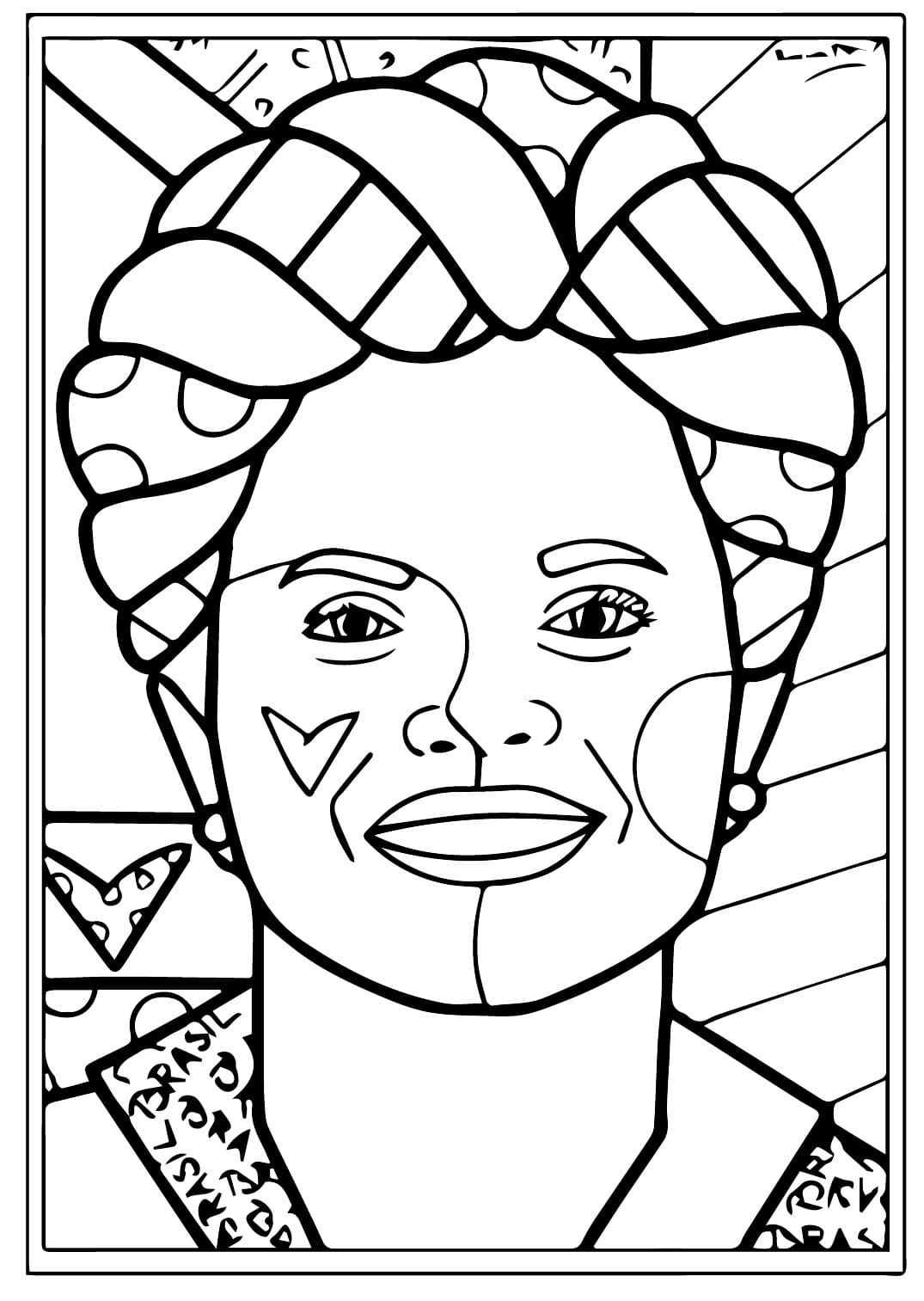 Målarbild Gratis Romero Britto