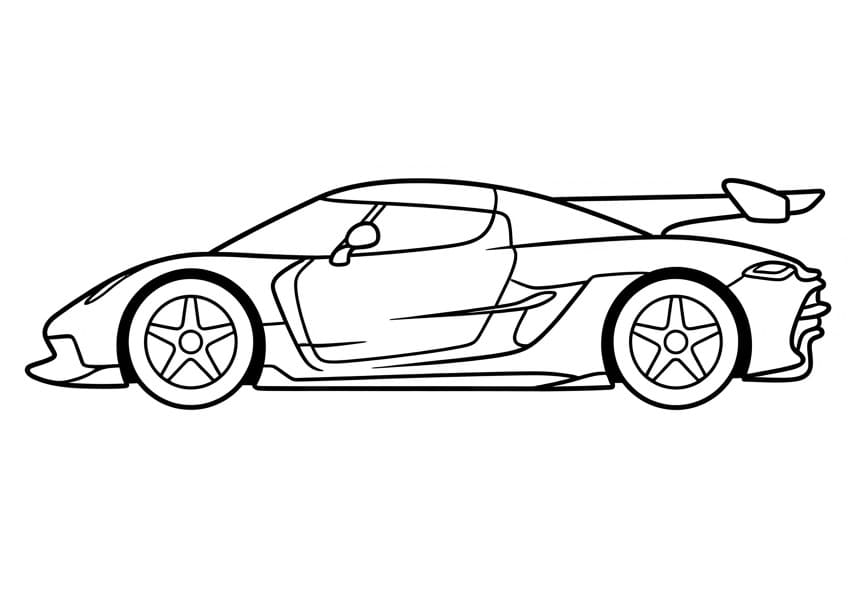 Målarbild Koenigsegg Gratis Utskrivbar