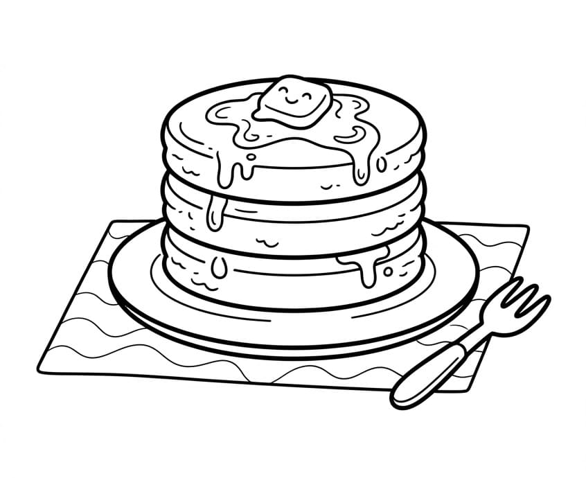 Målarbild Läcker pannkaka