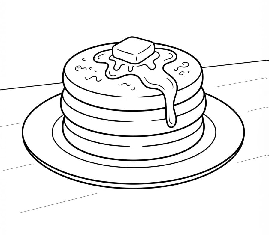 Målarbild Pannkaka Gratis Utskrivbar