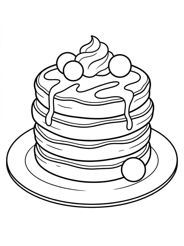 Målarbild Pannkaka Gratis för Barn