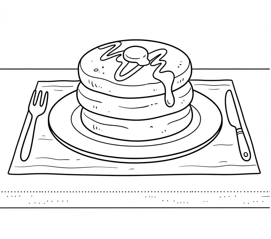 Målarbild Pannkaka Gratis