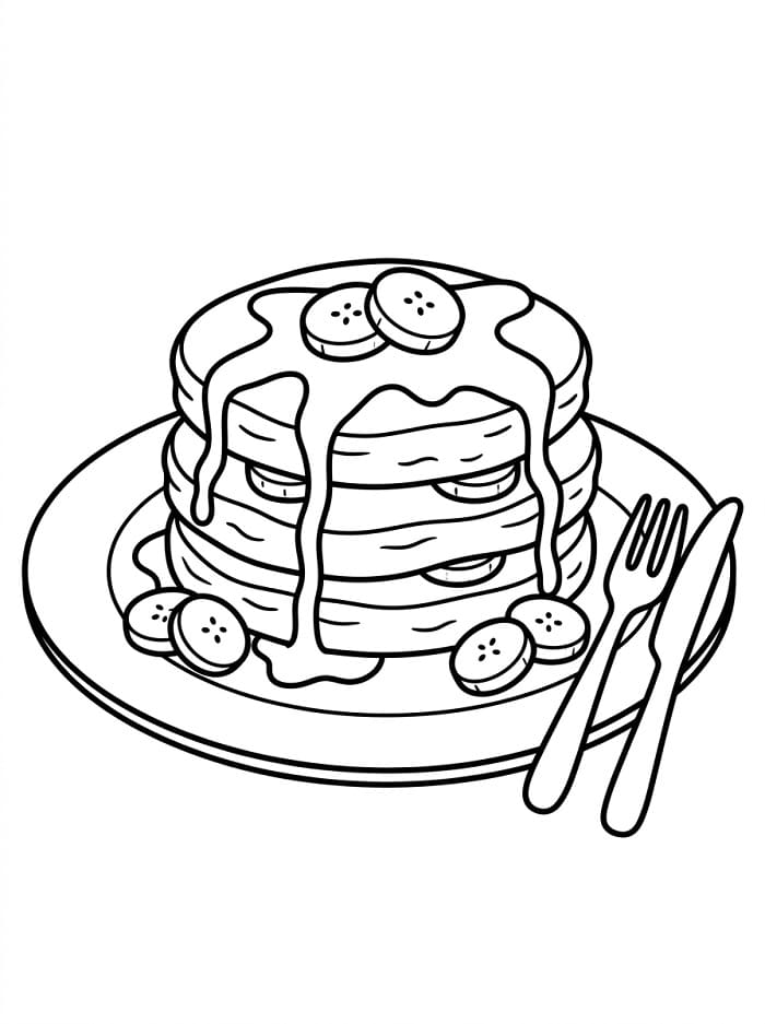 Målarbild Pannkaka för Barn