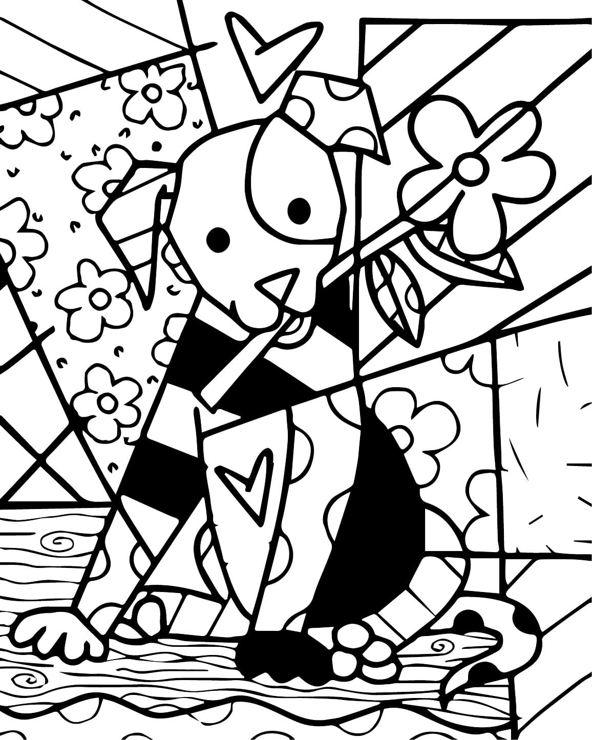 Målarbild Romero Britto 1