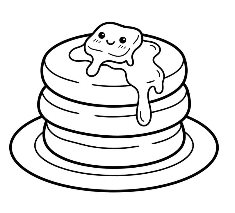 Målarbild Smaskig pannkaka