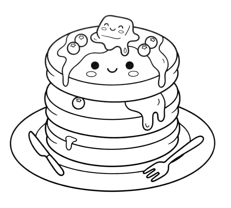 Målarbild Söt pannkaka