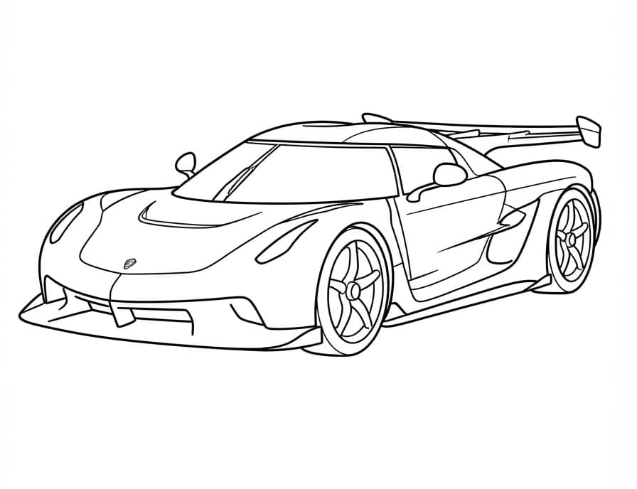 Målarbild Sportbil Koenigsegg