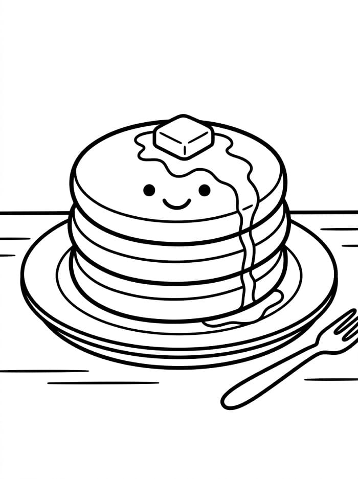 Målarbild Utskrivbar Pannkaka