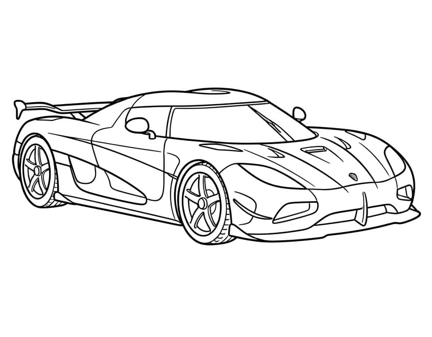 Målarbild Vanlig Koenigsegg